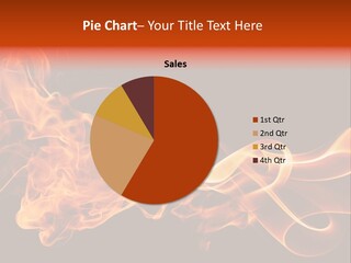 Detail Fire Smoke PowerPoint Template