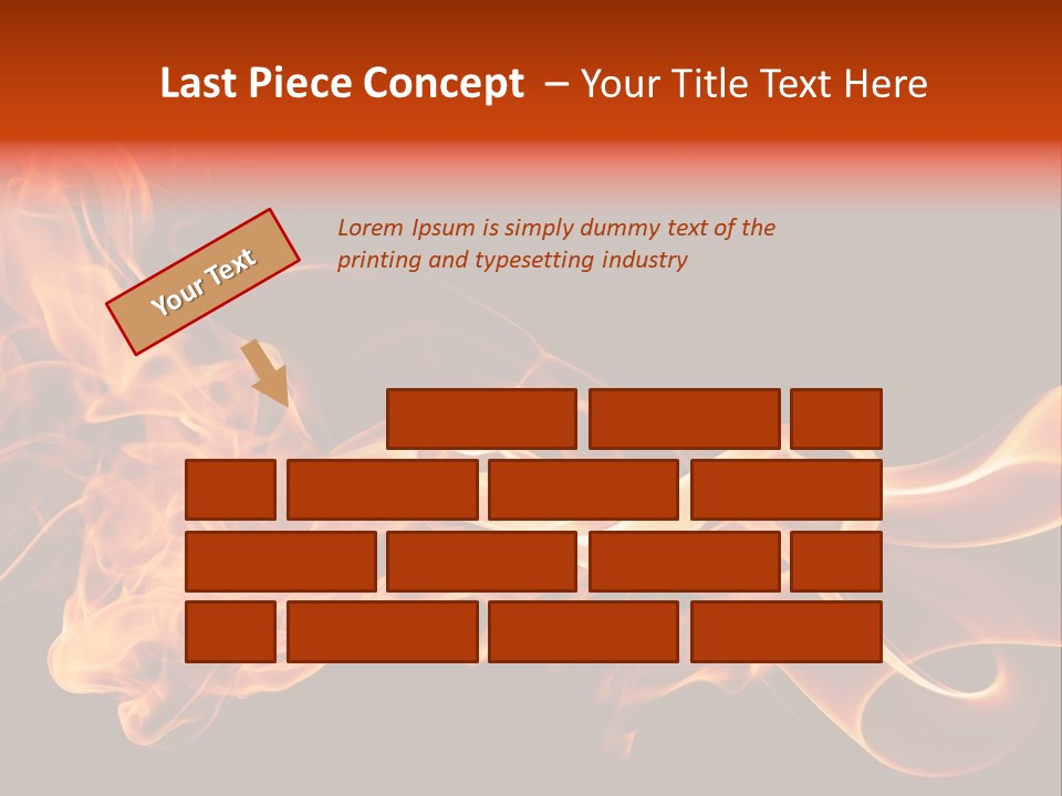 Detail Fire Smoke PowerPoint Template