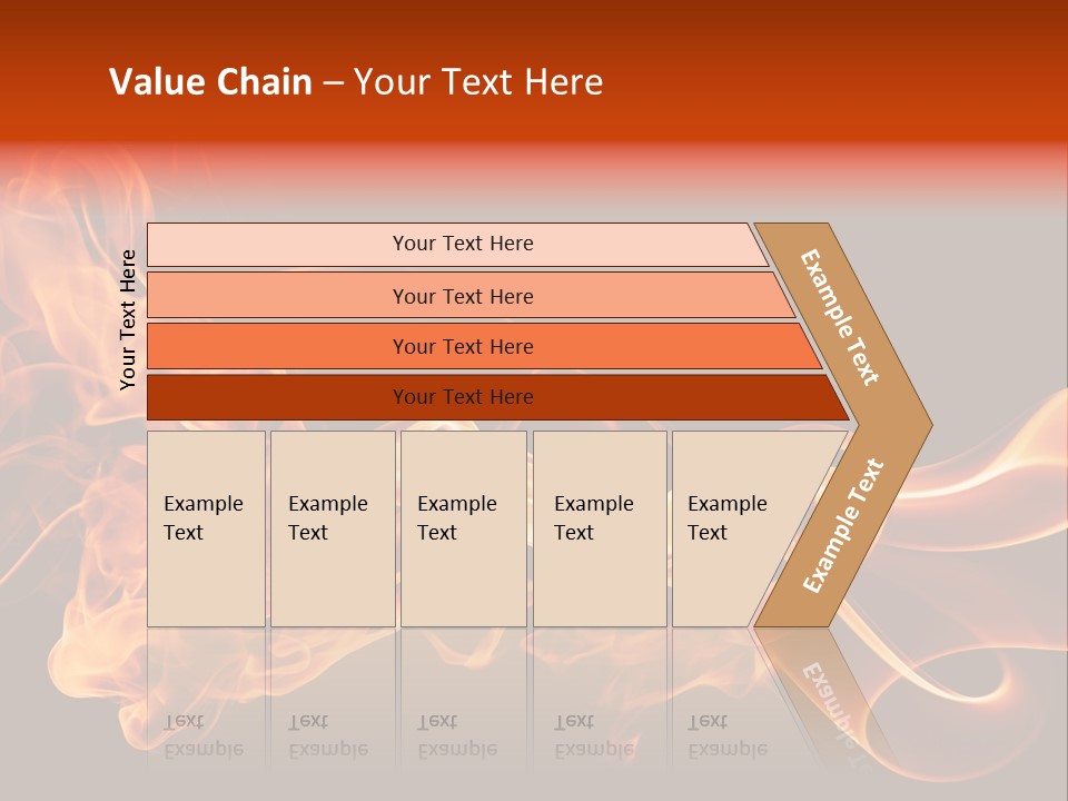 Detail Fire Smoke PowerPoint Template