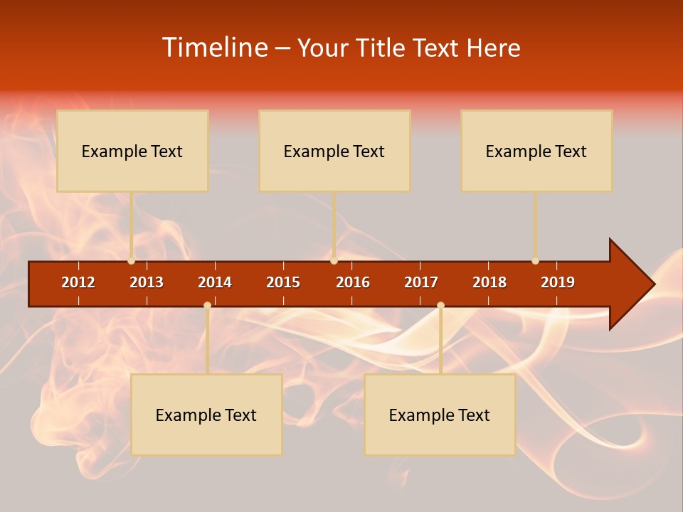 Detail Fire Smoke PowerPoint Template