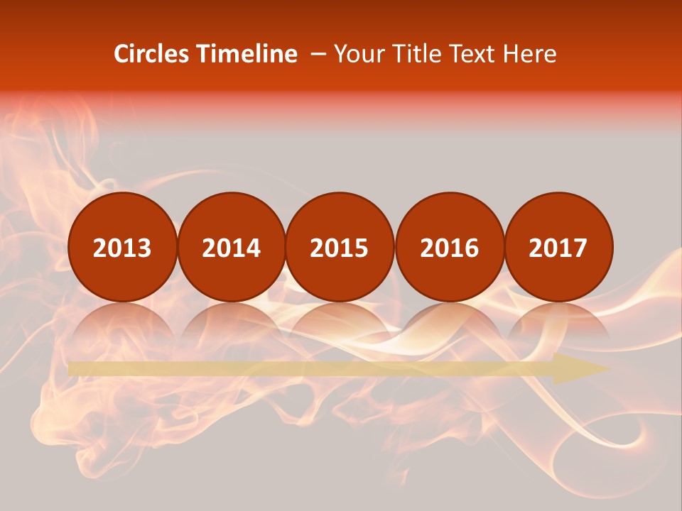 Detail Fire Smoke PowerPoint Template