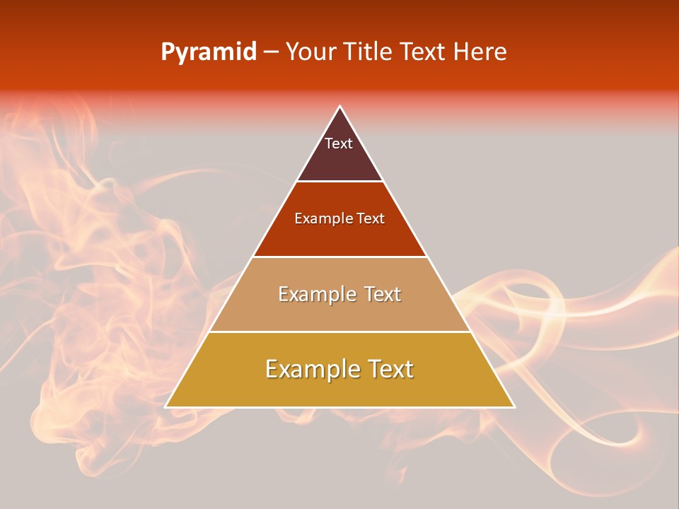 Detail Fire Smoke PowerPoint Template