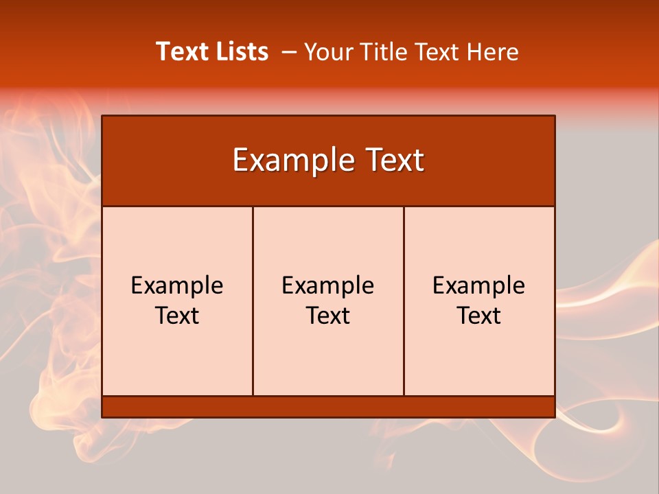 Detail Fire Smoke PowerPoint Template