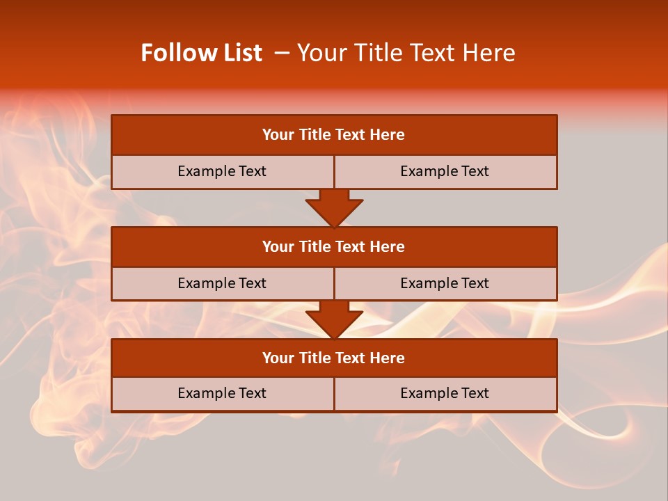 Detail Fire Smoke PowerPoint Template