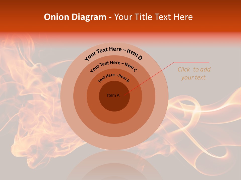 Detail Fire Smoke PowerPoint Template