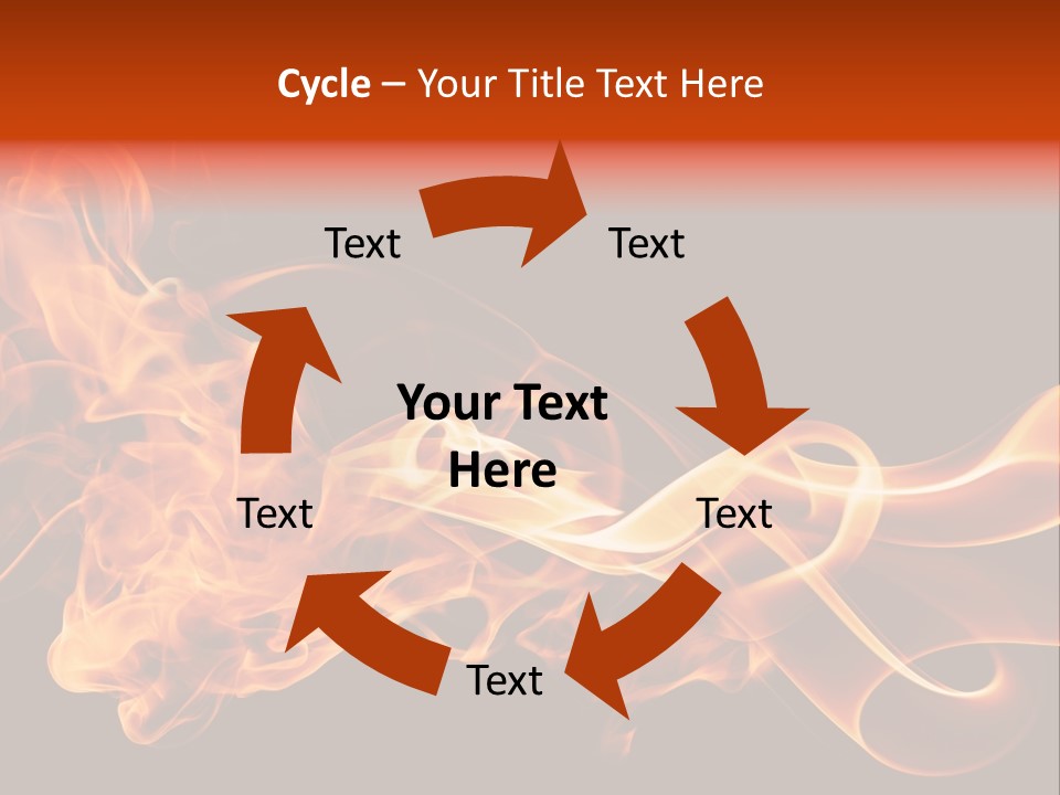 Detail Fire Smoke PowerPoint Template