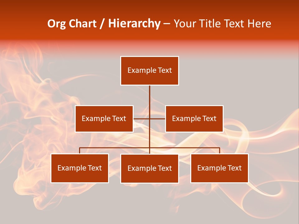 Detail Fire Smoke PowerPoint Template