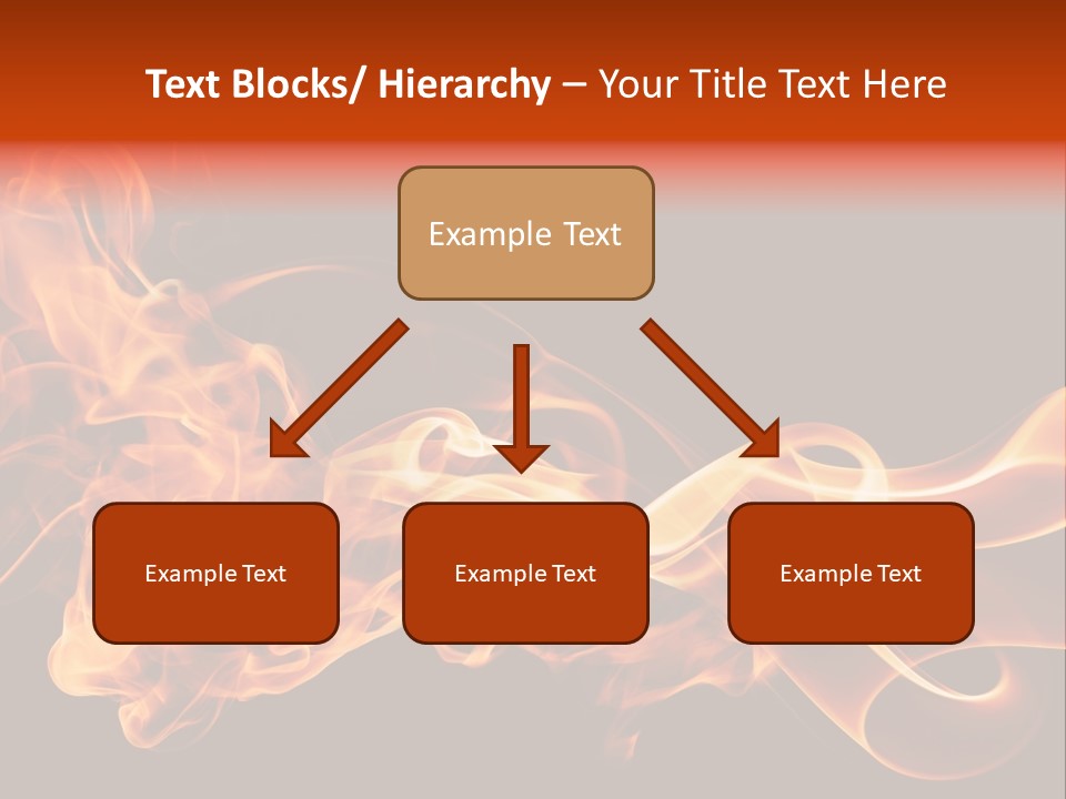 Detail Fire Smoke PowerPoint Template