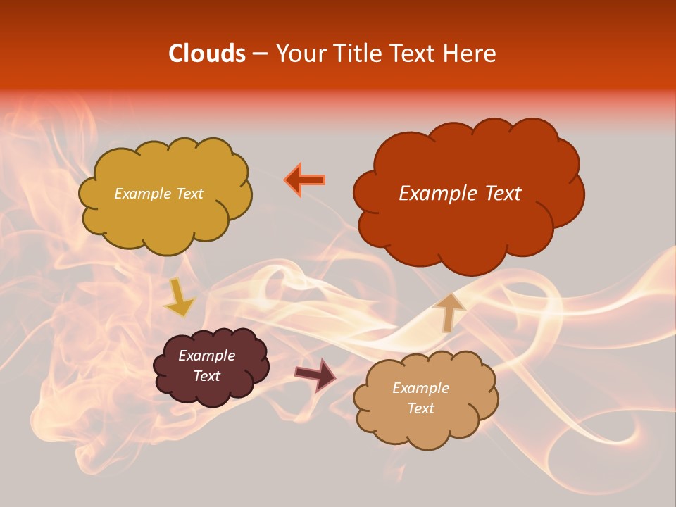 Detail Fire Smoke PowerPoint Template