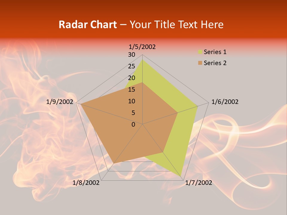 Detail Fire Smoke PowerPoint Template