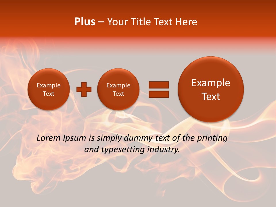Detail Fire Smoke PowerPoint Template