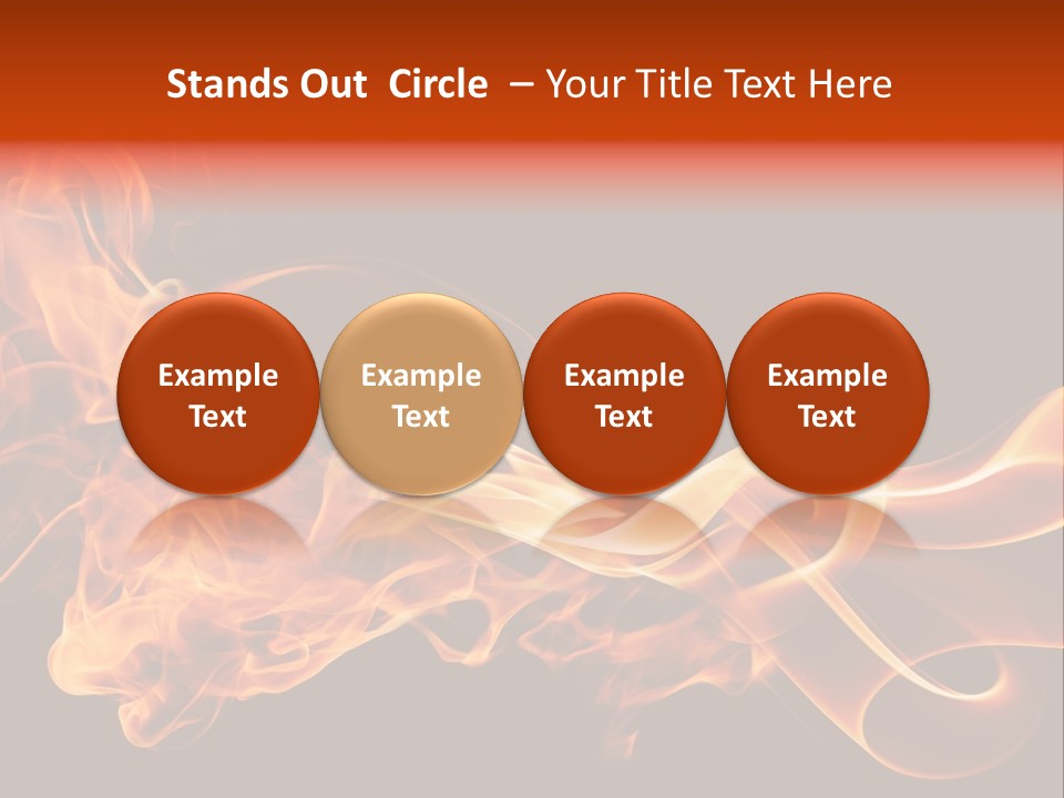 Detail Fire Smoke PowerPoint Template