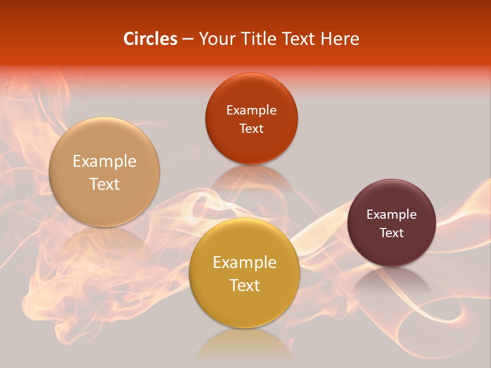 Detail Fire Smoke PowerPoint Template