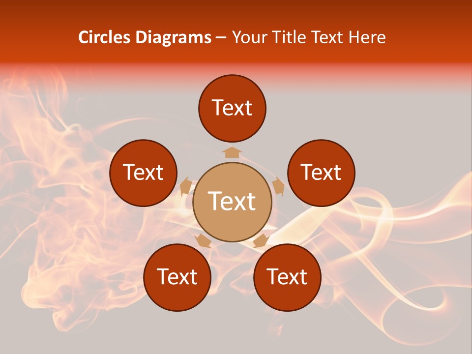 Detail Fire Smoke PowerPoint Template