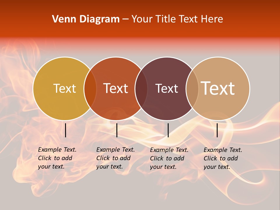 Detail Fire Smoke PowerPoint Template