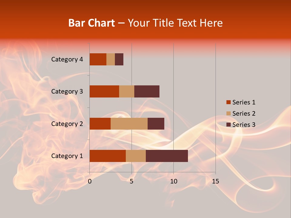 Detail Fire Smoke PowerPoint Template
