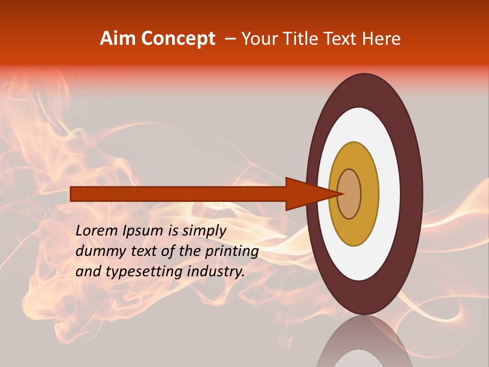 Detail Fire Smoke PowerPoint Template