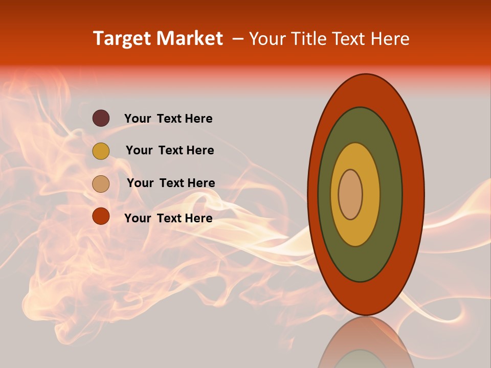 Detail Fire Smoke PowerPoint Template
