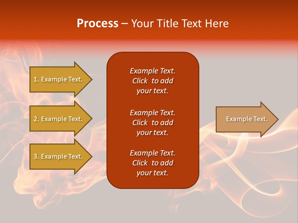 Detail Fire Smoke PowerPoint Template