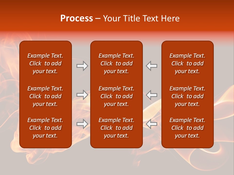 Detail Fire Smoke PowerPoint Template