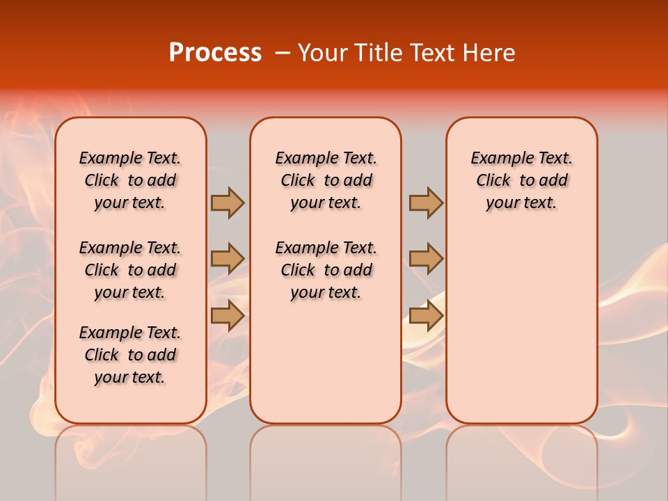 Detail Fire Smoke PowerPoint Template