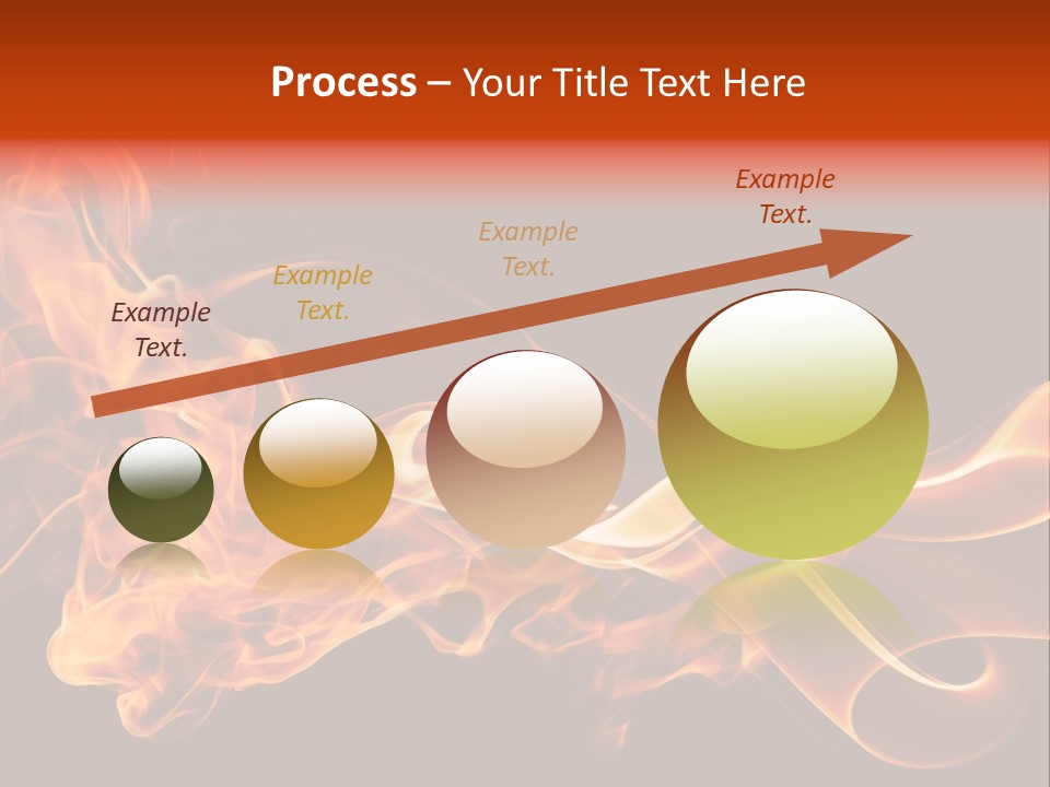 Detail Fire Smoke PowerPoint Template