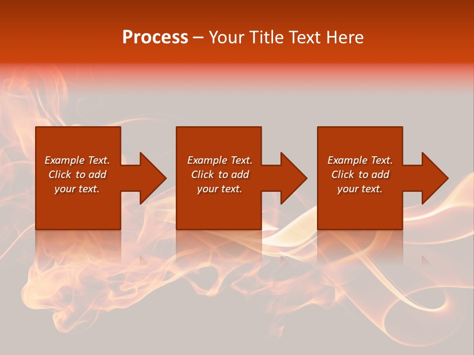 Detail Fire Smoke PowerPoint Template