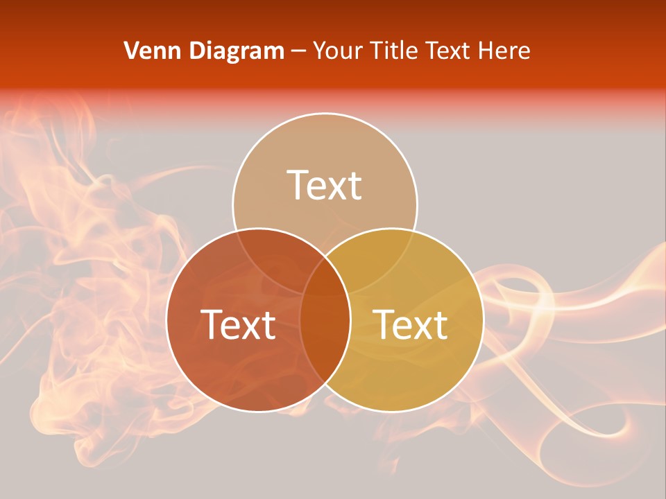 Detail Fire Smoke PowerPoint Template