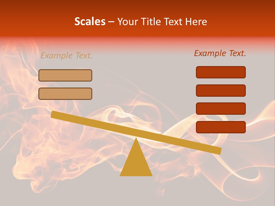 Detail Fire Smoke PowerPoint Template