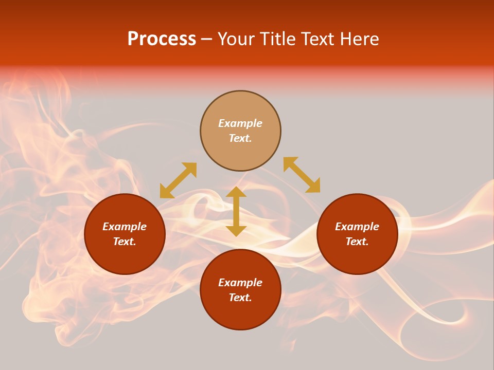 Detail Fire Smoke PowerPoint Template