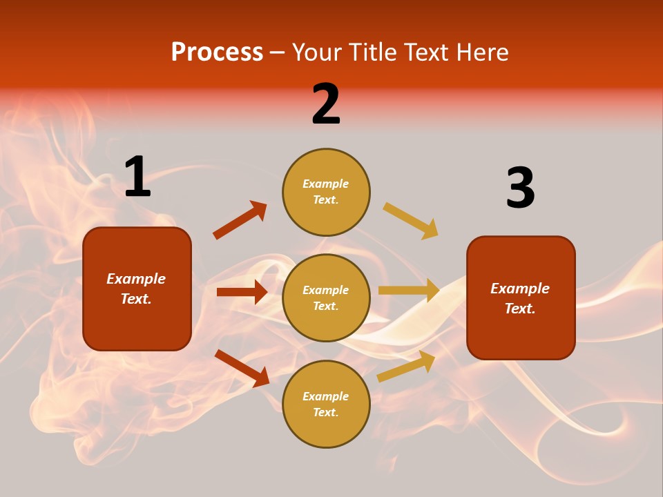 Detail Fire Smoke PowerPoint Template