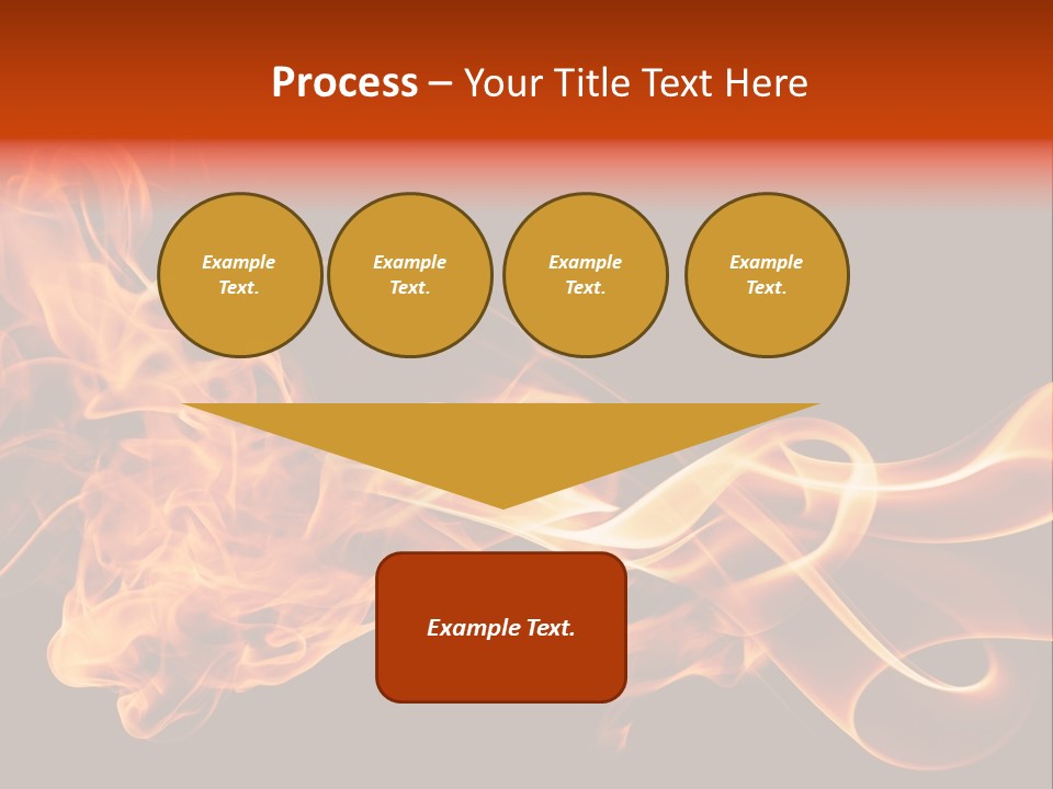 Detail Fire Smoke PowerPoint Template