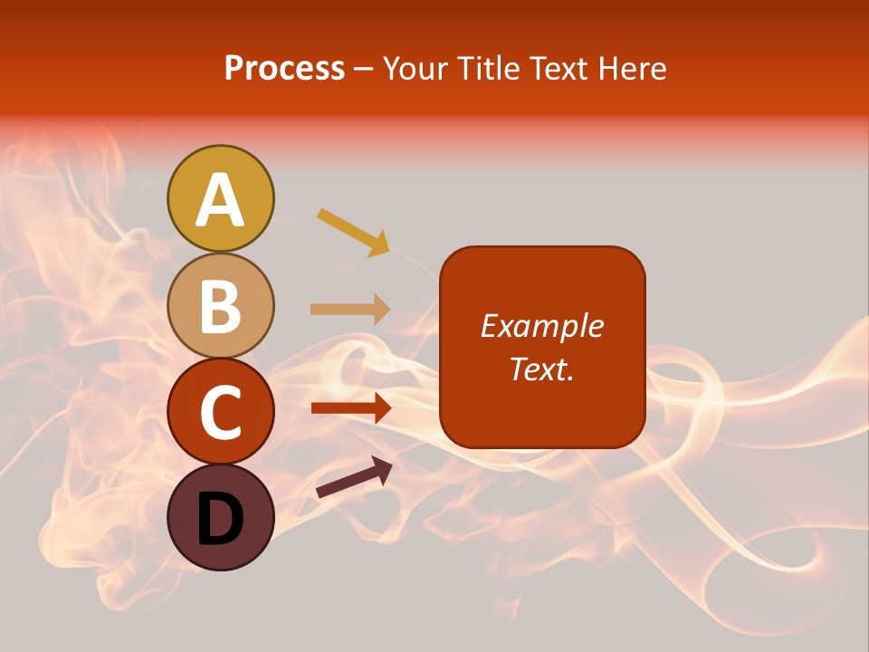 Detail Fire Smoke PowerPoint Template