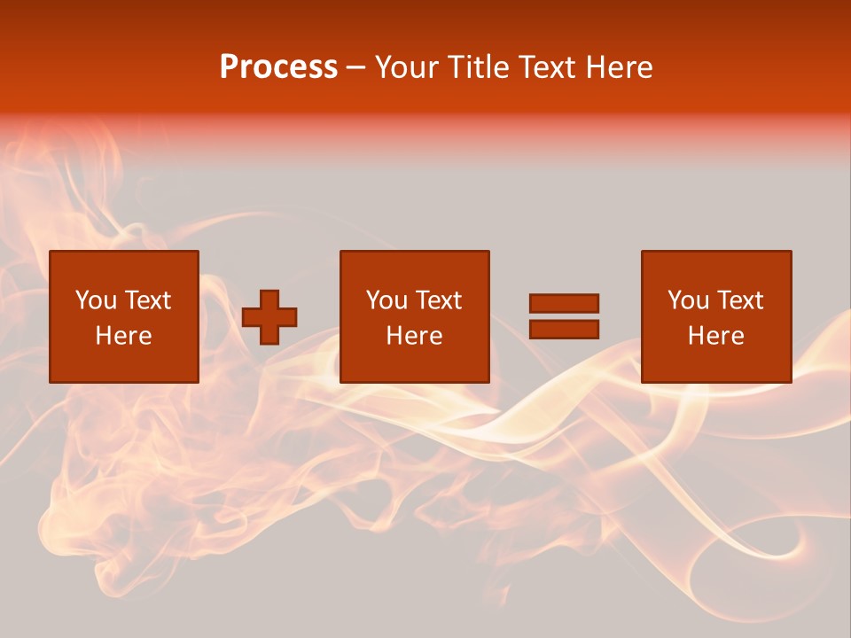 Detail Fire Smoke PowerPoint Template