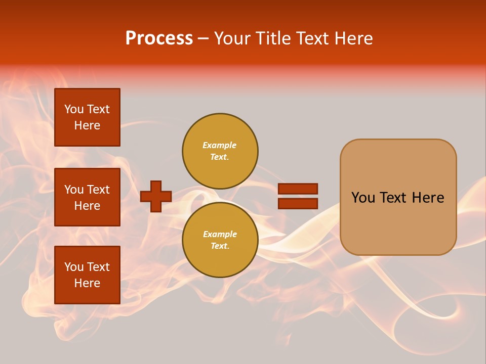 Detail Fire Smoke PowerPoint Template