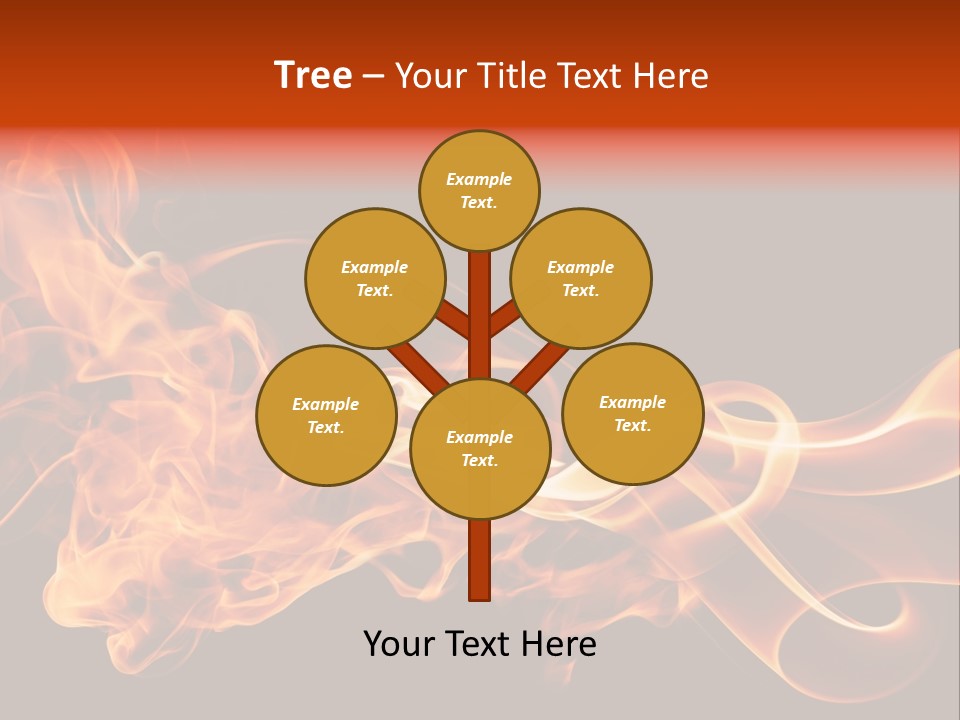 Detail Fire Smoke PowerPoint Template
