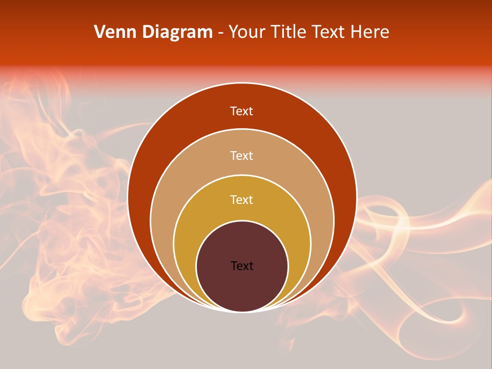 Detail Fire Smoke PowerPoint Template