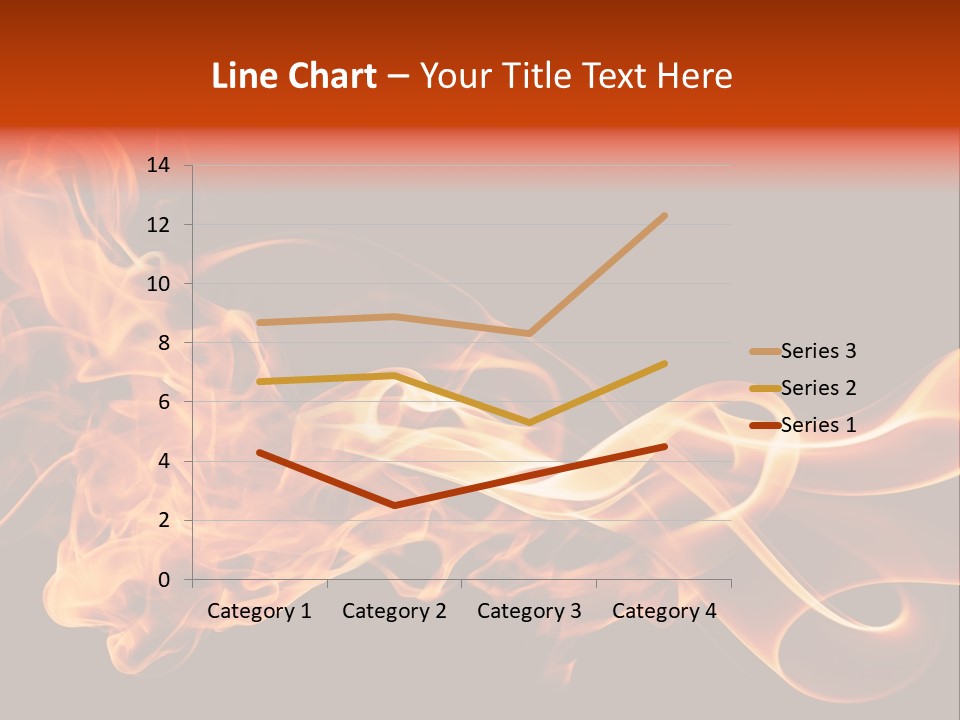 Detail Fire Smoke PowerPoint Template