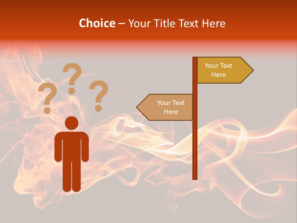 Detail Fire Smoke PowerPoint Template