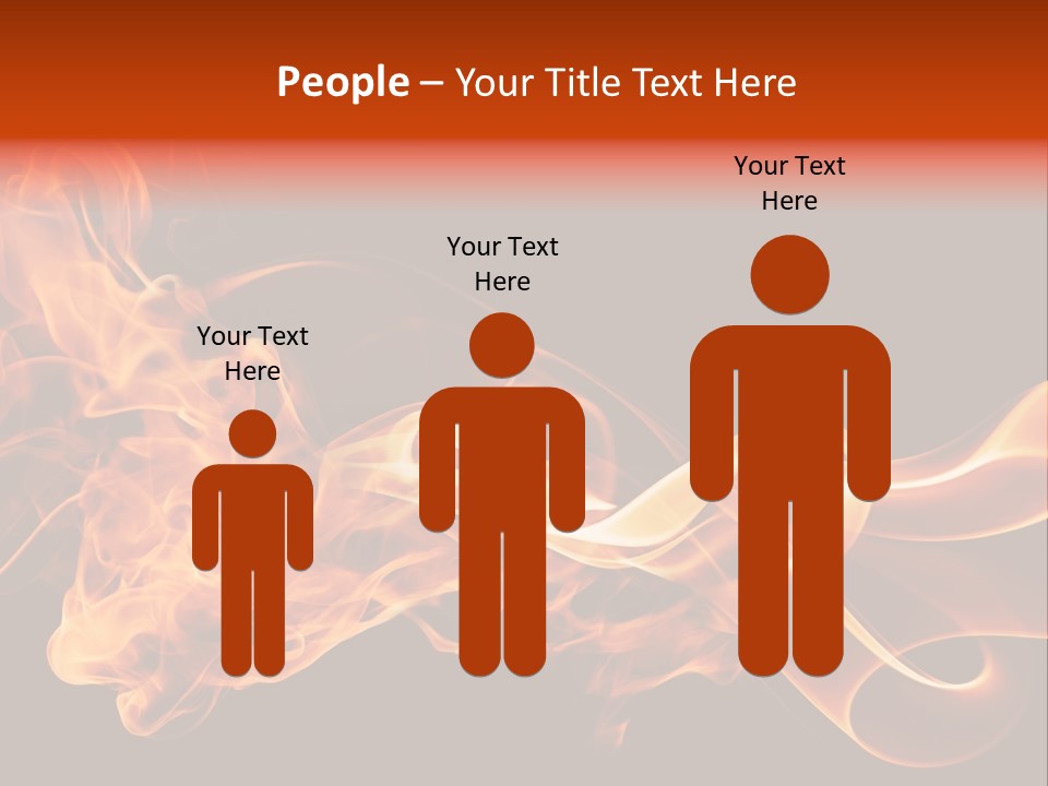Detail Fire Smoke PowerPoint Template