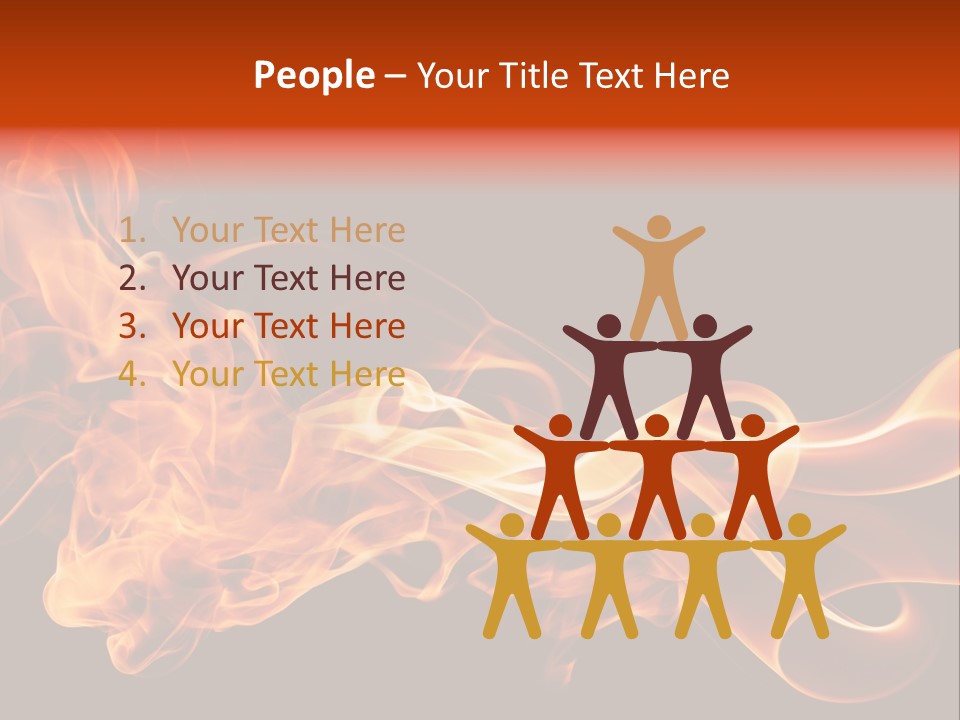 Detail Fire Smoke PowerPoint Template