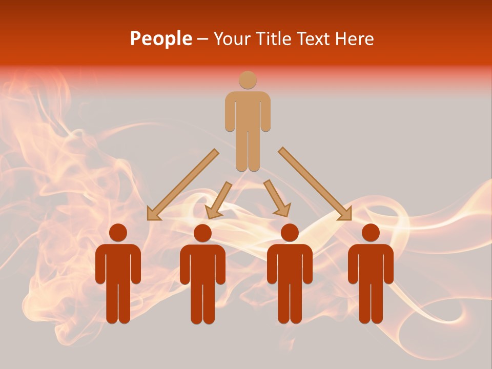 Detail Fire Smoke PowerPoint Template
