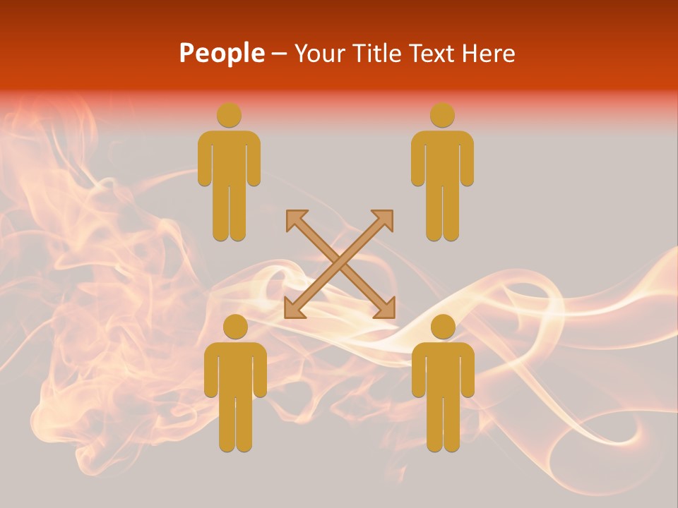 Detail Fire Smoke PowerPoint Template