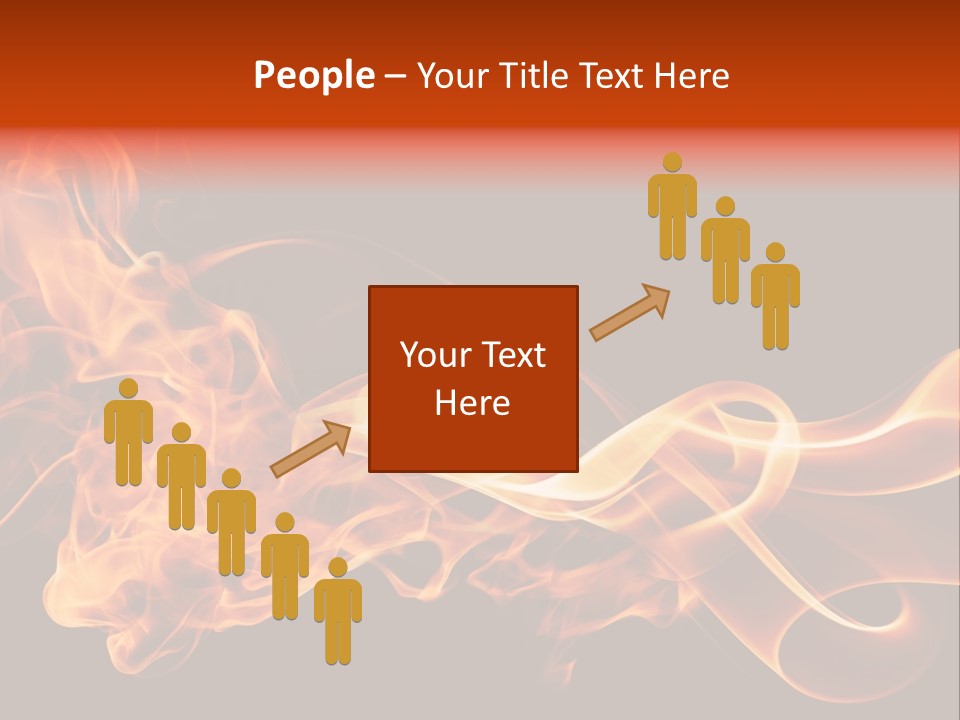 Detail Fire Smoke PowerPoint Template