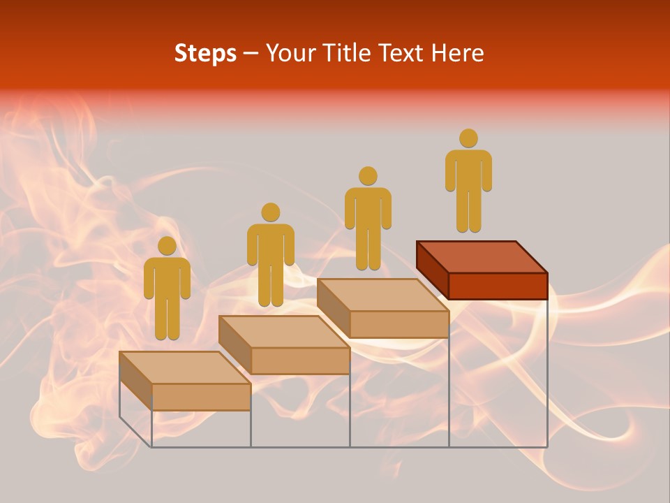 Detail Fire Smoke PowerPoint Template