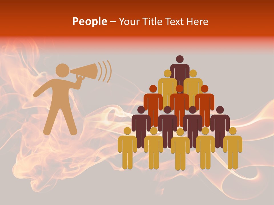 Detail Fire Smoke PowerPoint Template