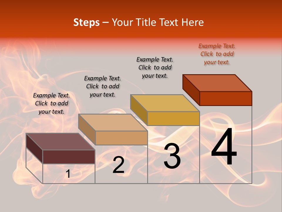Detail Fire Smoke PowerPoint Template