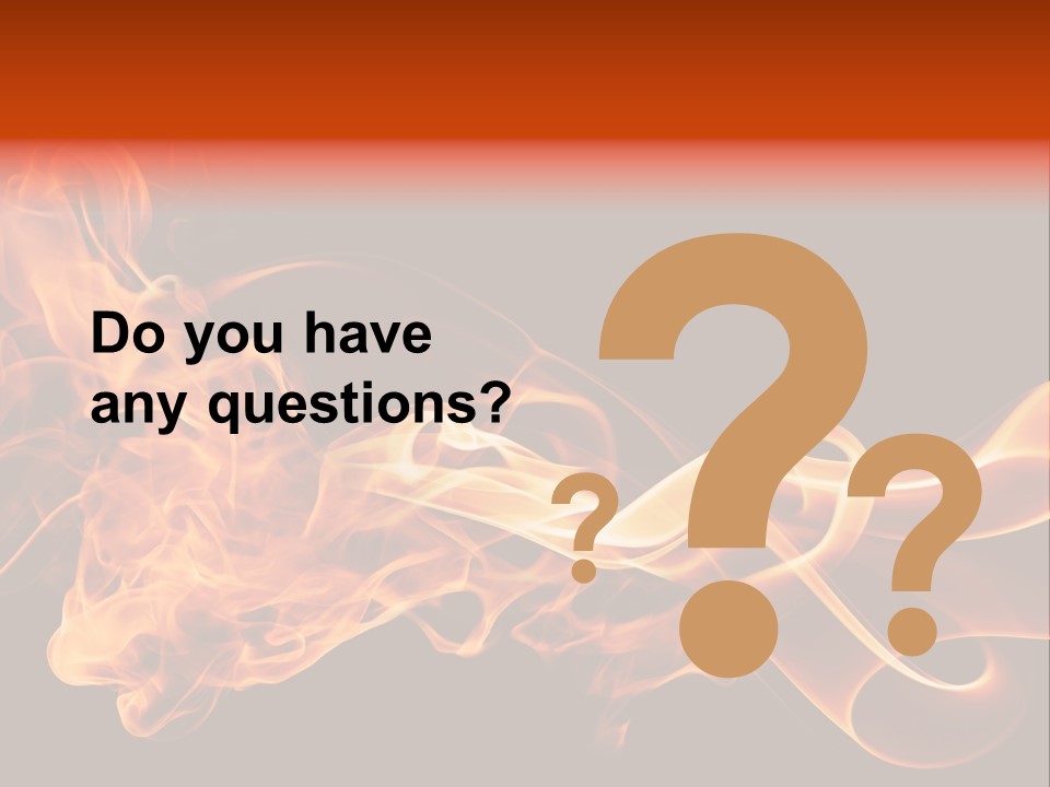 Detail Fire Smoke PowerPoint Template