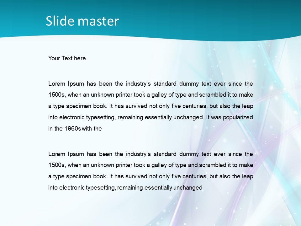 Decoration Space Render PowerPoint Template