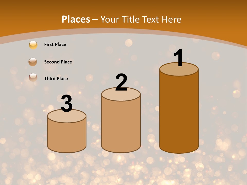 Golden Fire Winter PowerPoint Template